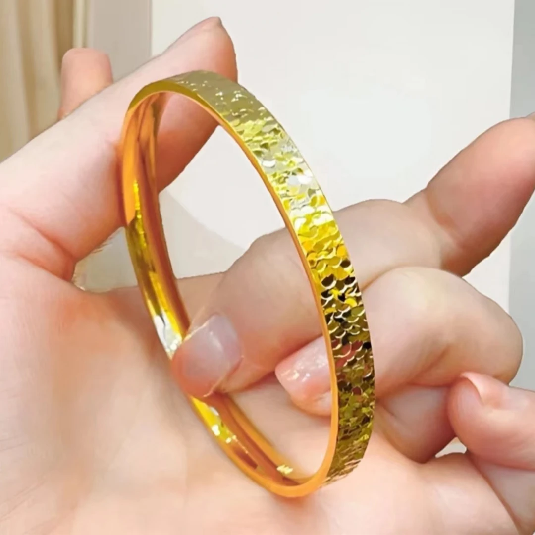 铜合金手镯 （碎碎冰精品手镯）气质轻奢时尚古法经典精美素款女款