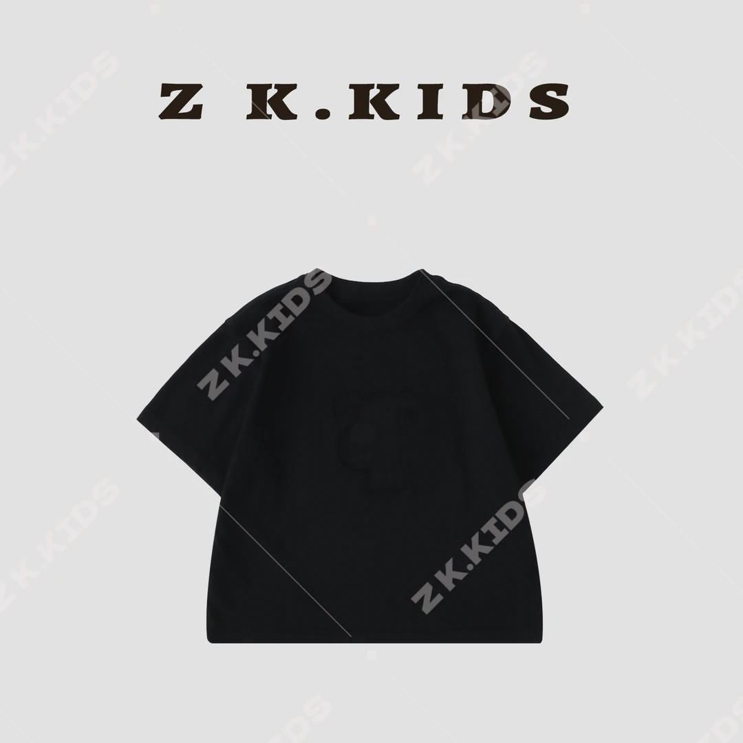 【Z＆K】24年夏季男童韩版重工高级质感透气吸汗运动T恤   ZK-122109