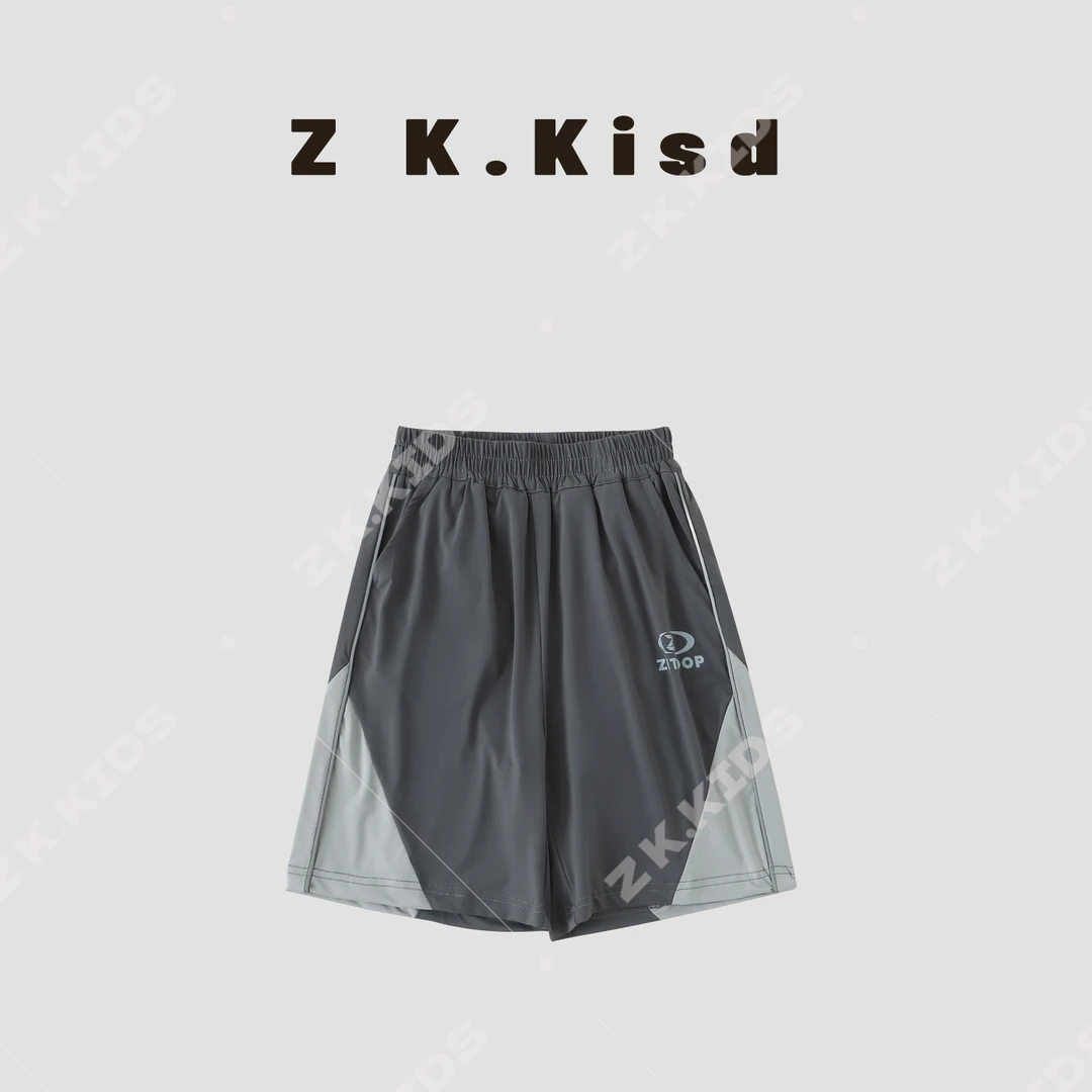 【Z&K】夏季新款休闲裤品牌男童潮流百搭七分裤针织裤zk-6221088