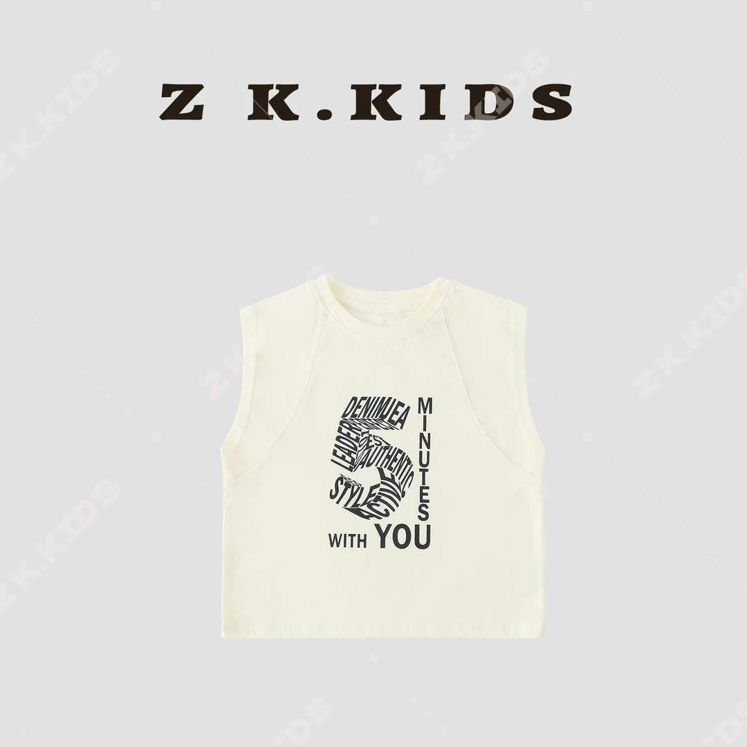 【Z＆K】夏季男童韩版重工高级质感透气吸汗运动背心WZK-122609