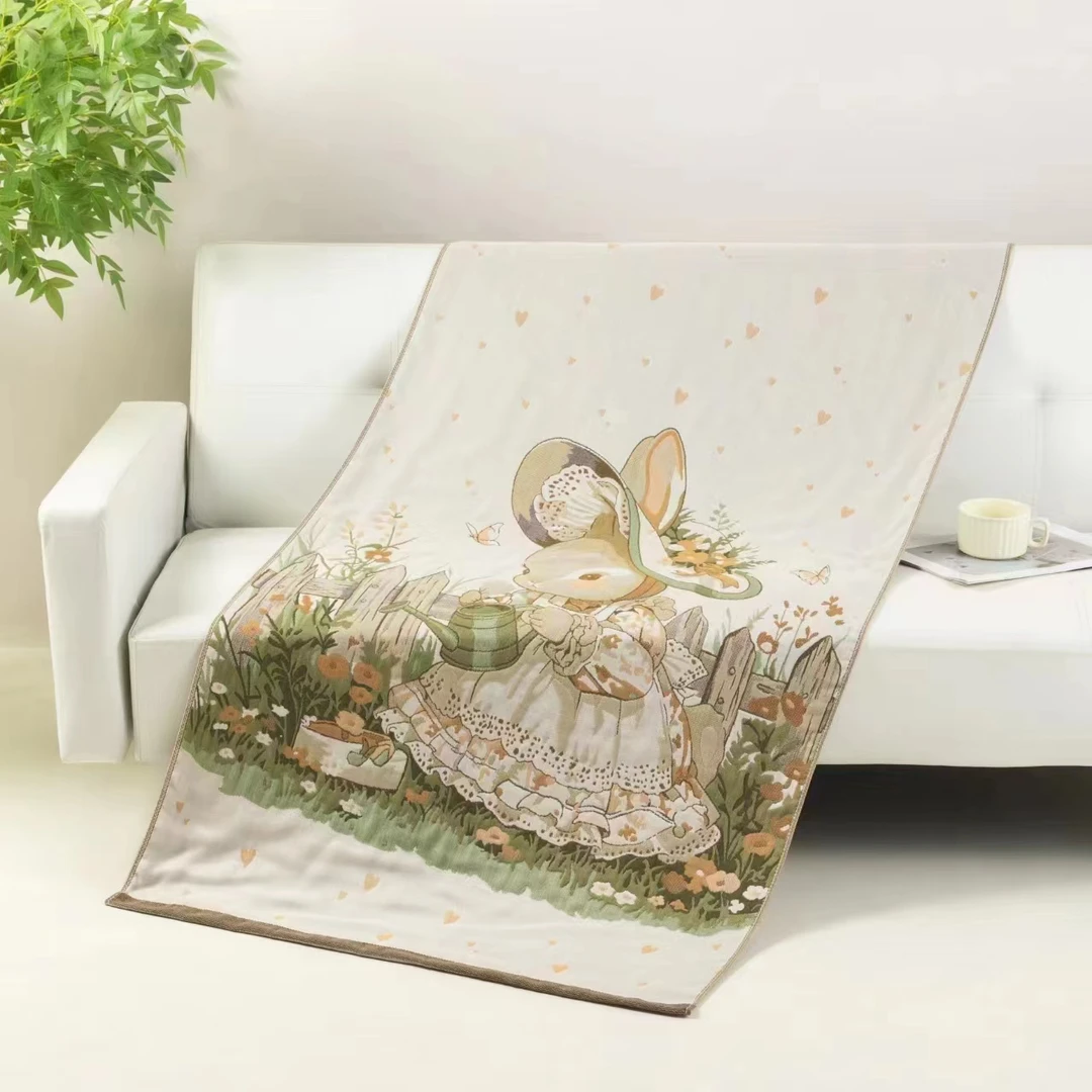 【北奈かわ会社】棉多层纱布高档浴巾透气成人加厚 80*160 惬意