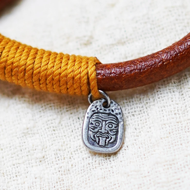 「扎基」黄色复古 文创手绳