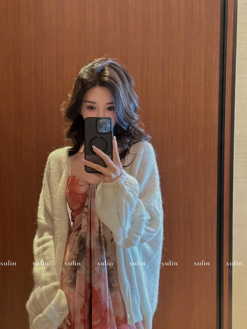 77家 连衣裙气质针织慵懒风专拍链接