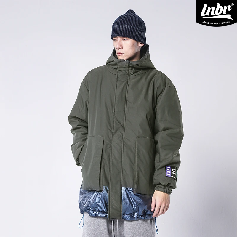 LNBR熊電加厚户外休闲宽松秋冬冬季男长款棉服