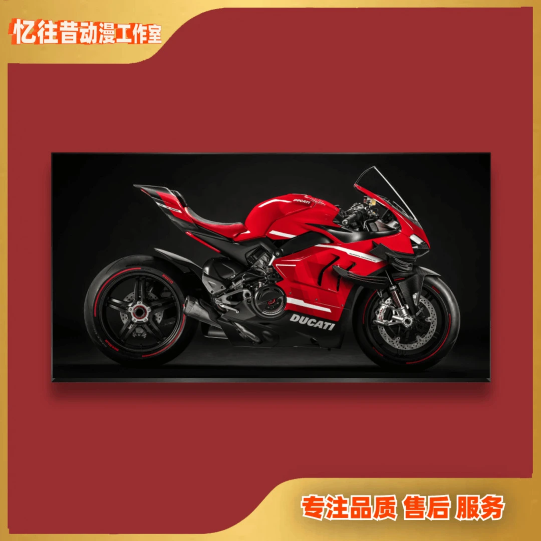 《杜卡迪摩托车》摩托车动漫装饰画卡通壁画P 40*80 i26