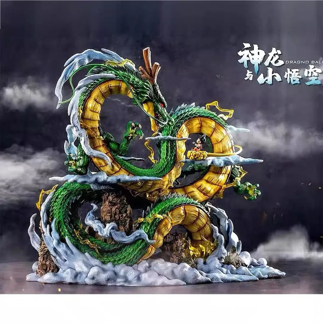 七龙珠摆件动漫GK小神龙与小悟空雕像场景摆件模型男友约25cm