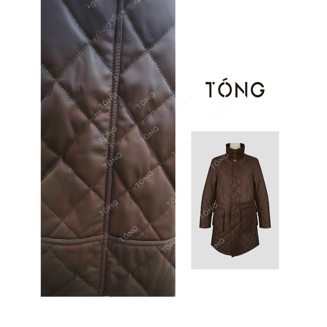 【藤格纹】100羊皮秋季新款时尚皮衣 GW059