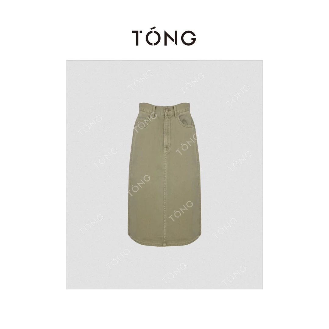 【纯雨】订制颜色特殊洗水工艺半裙 G00426