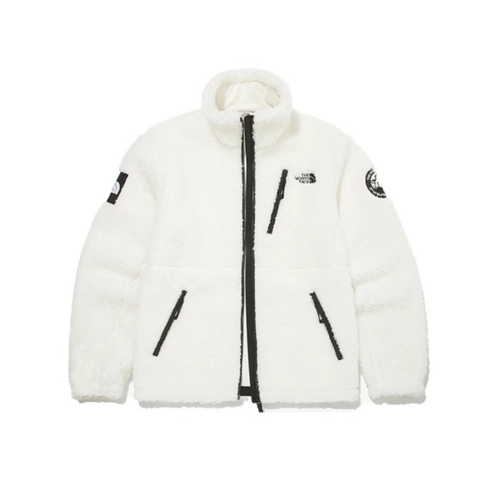 THE NORTH FACE FW22 Logo印花羊羔绒棉服 冬季 男女同款立领保暖