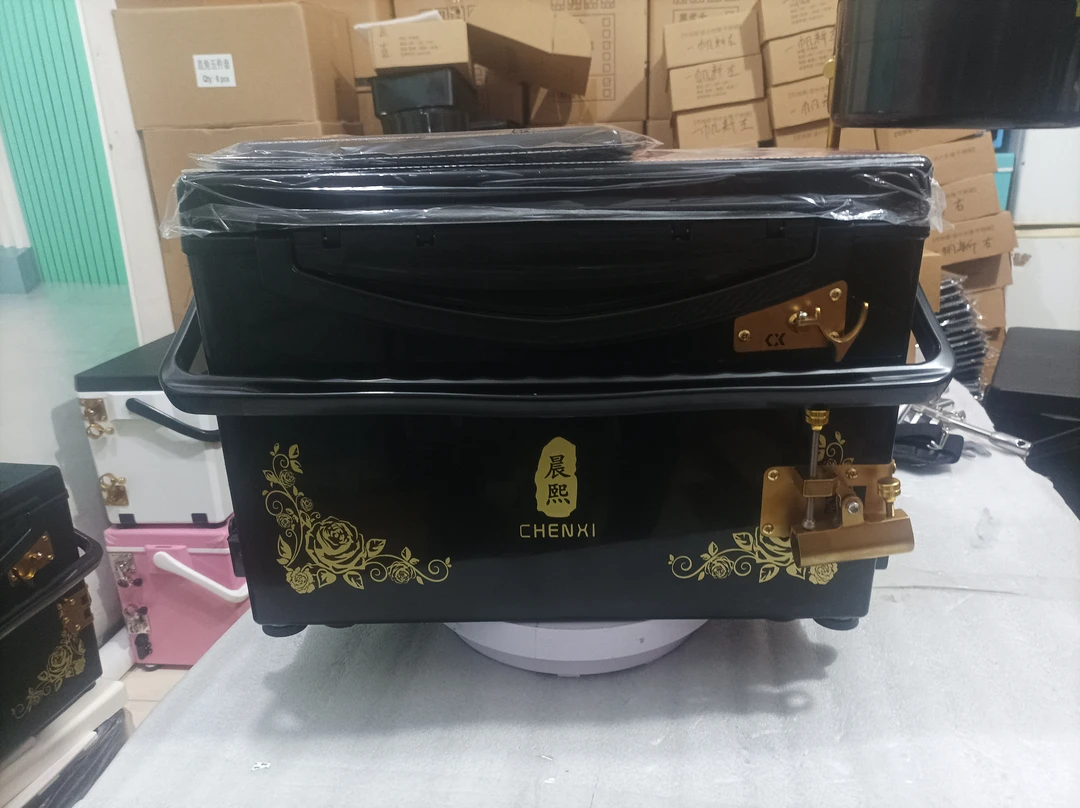 2.0厚不锈钢包角配件款晨熙黑金29升高坐姿钓箱四脚弹射升降