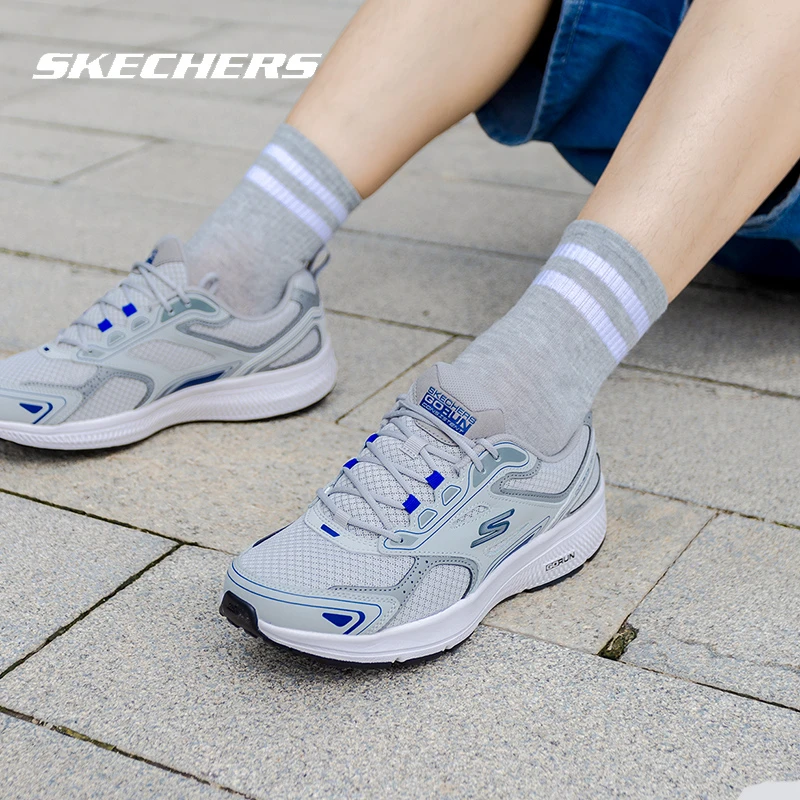 Skechers斯凯奇跑步鞋男鞋新款轻便透气休闲鞋缓震运动鞋220034