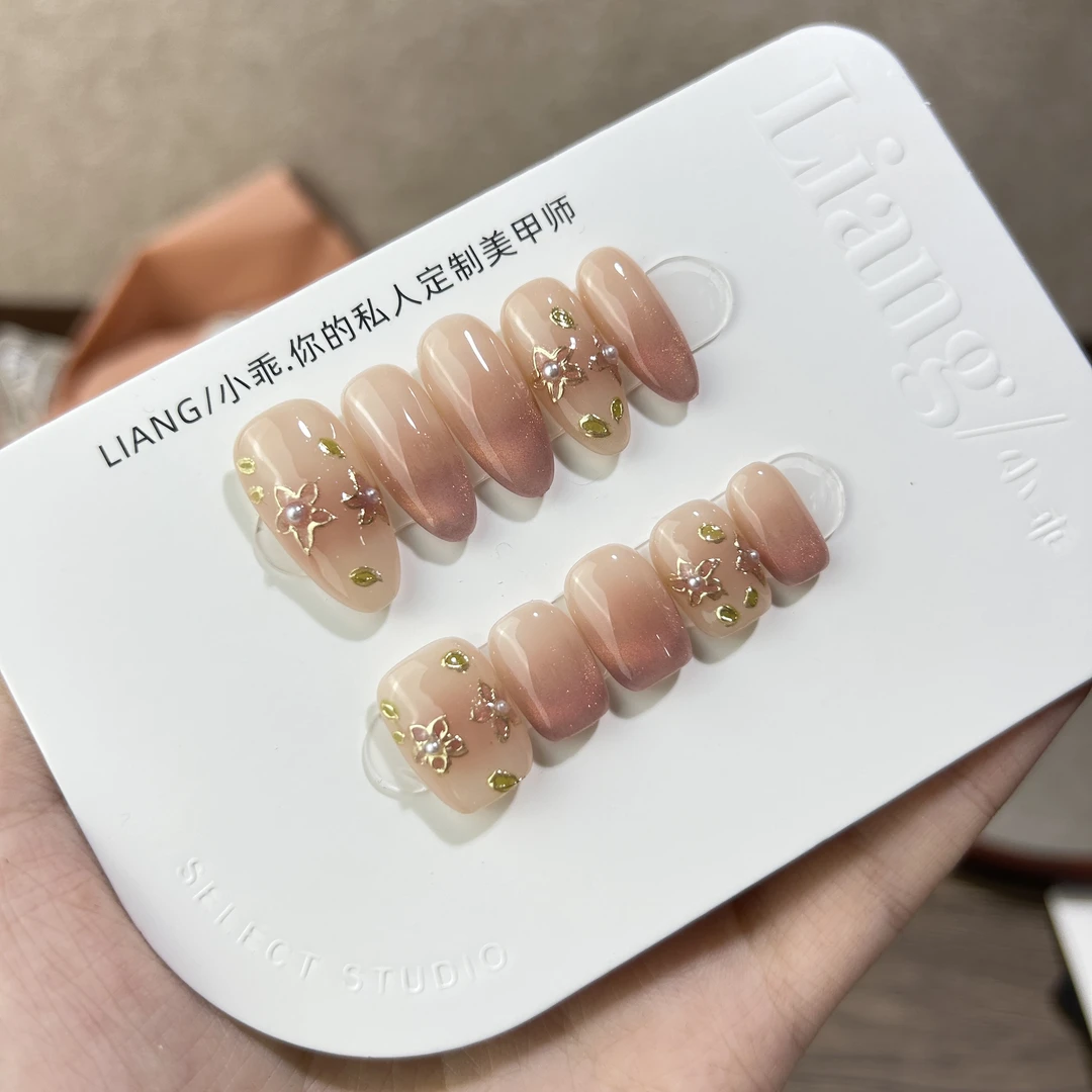 【猫眼琉璃】高端纯手工定制 穿戴甲 轻奢美甲显白气质穿戴式