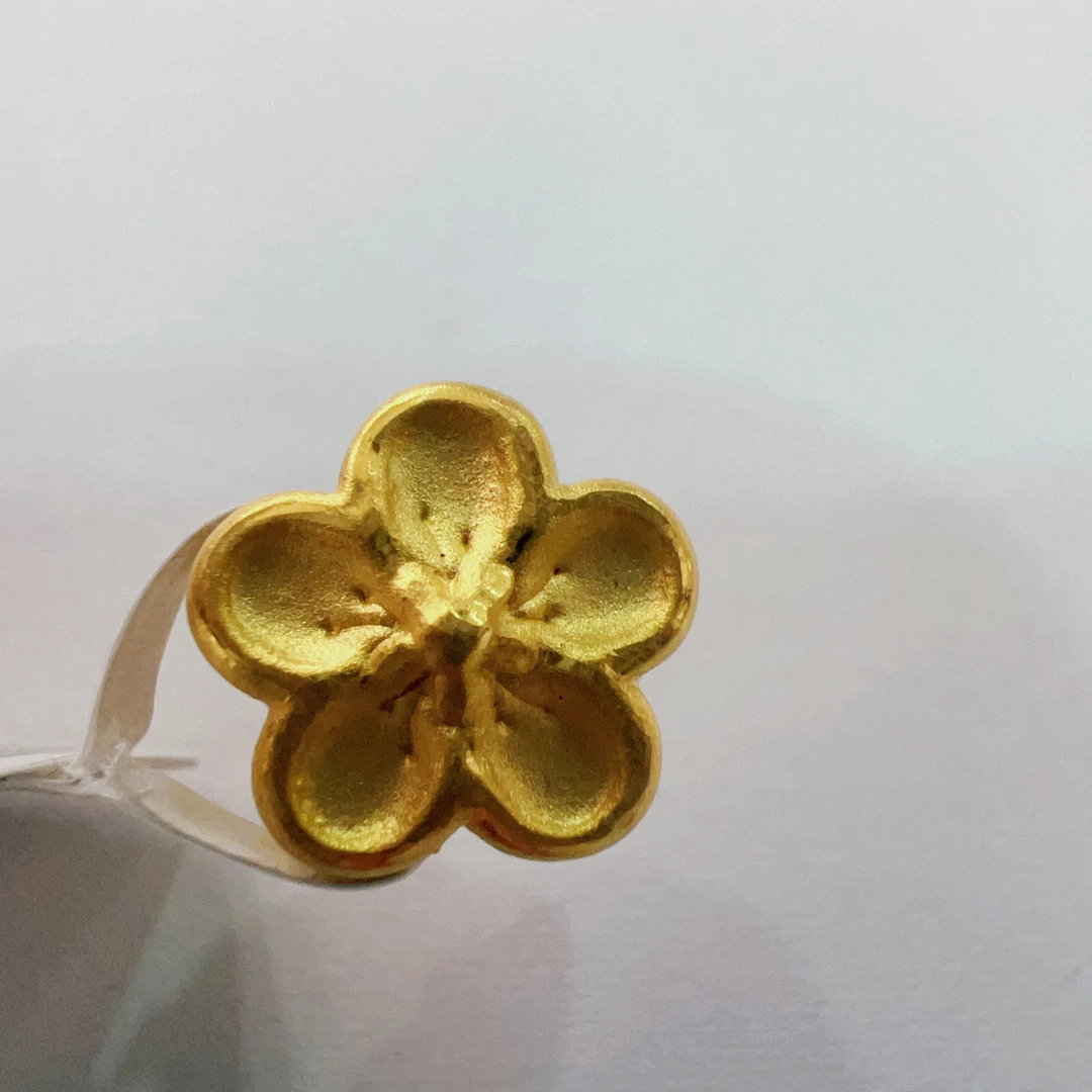 【夏夏专享】足金999饰品 桃花吊坠 0.88 GP