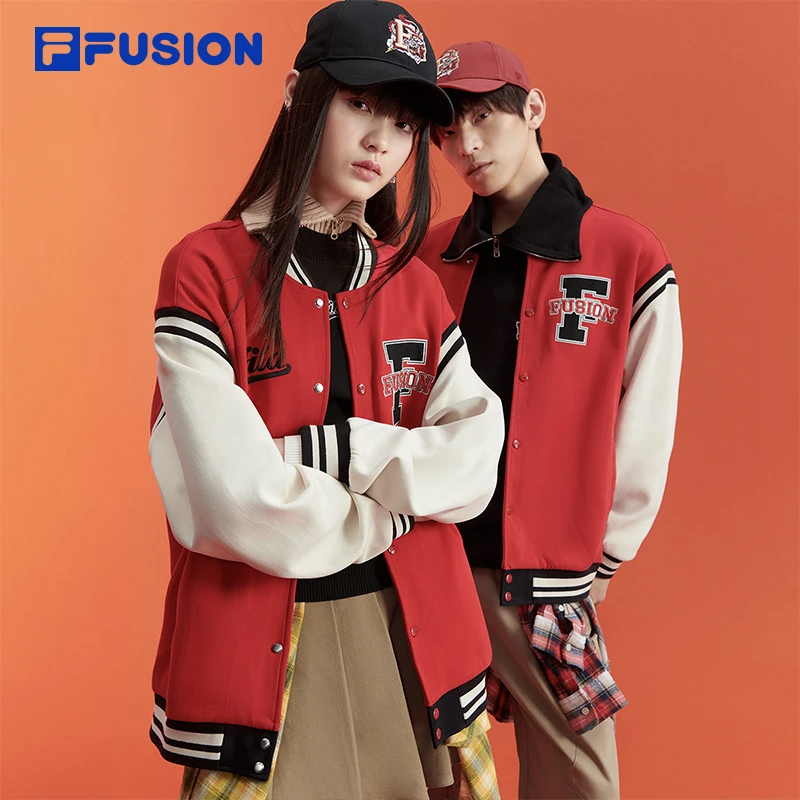 FILA FUSION斐乐潮牌情侣【潮流时尚休闲百搭】复古球服T11U412701