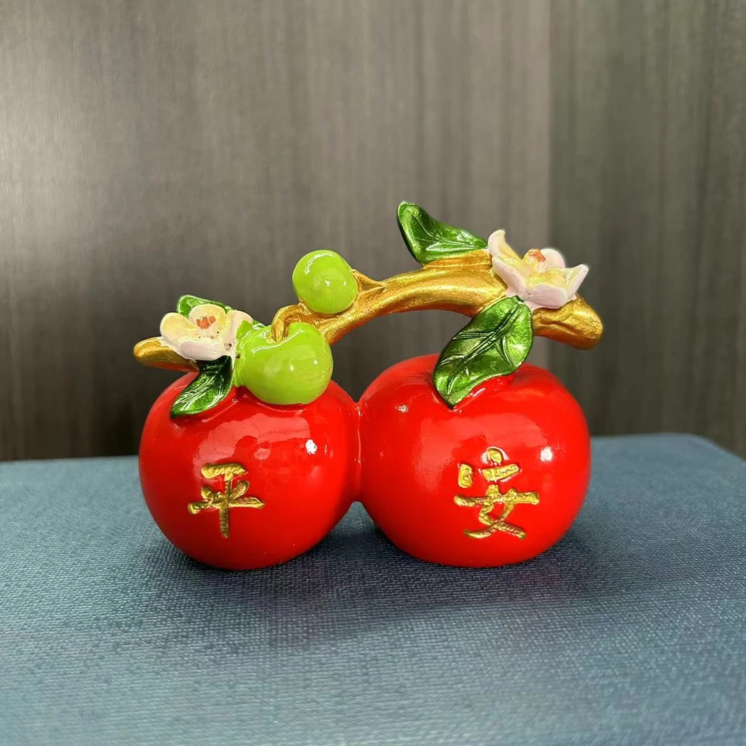 智老板小苹果创意家居装饰客厅玄关酒柜电视柜电视柜家居饰品摆件