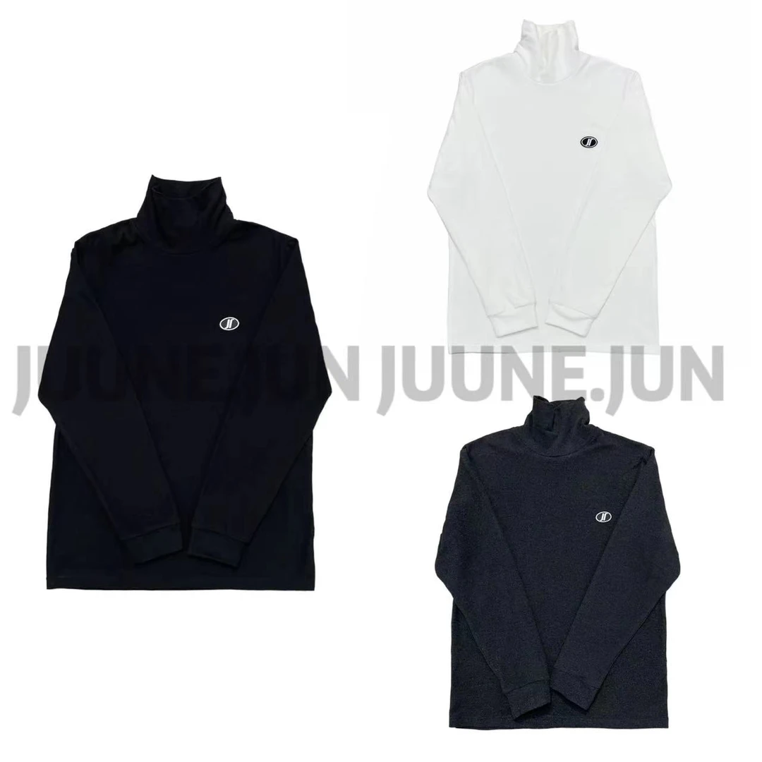 [MJ]黑灰白三色JJ圆标长袖百搭保暖高领打底儿童体恤(暖暖冬日)