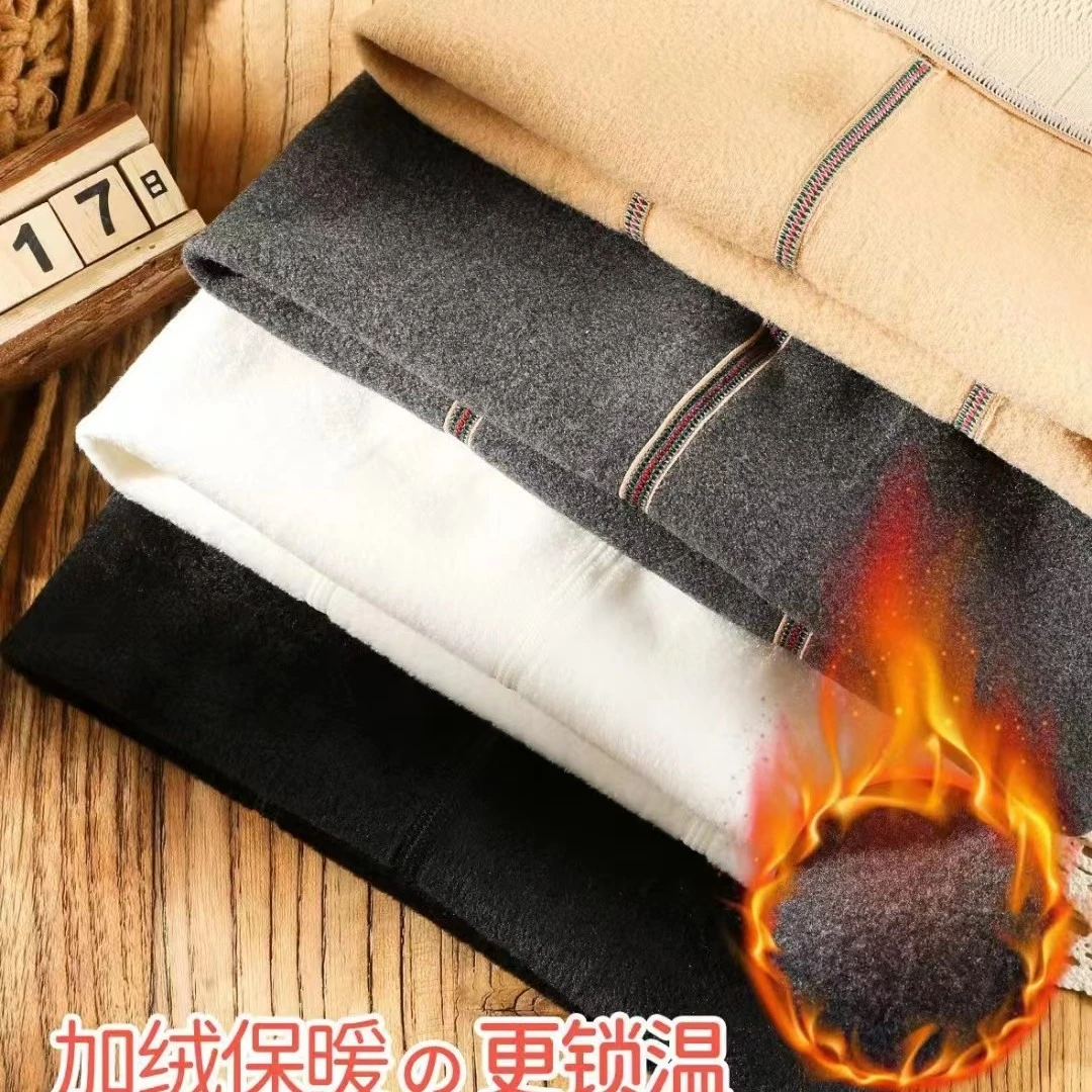 50254-光腿神器儿童女童外穿中腰保暖百搭加绒加厚秋冬打底裤