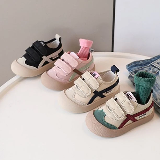 春秋季新款小童防踢阿甘鞋软底软面儿童幼儿园帆布鞋韩版百搭休闲