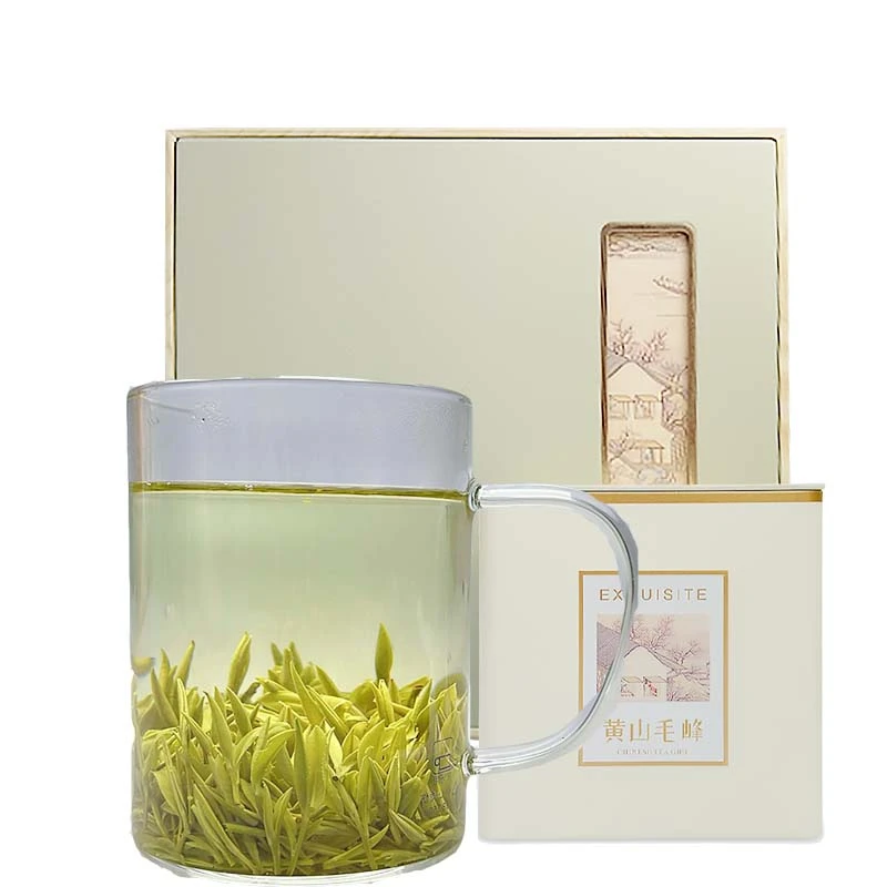 黄山毛峰2024春季新茶高山云雾绿茶明前回味甘甜250g(铁盒装)500g