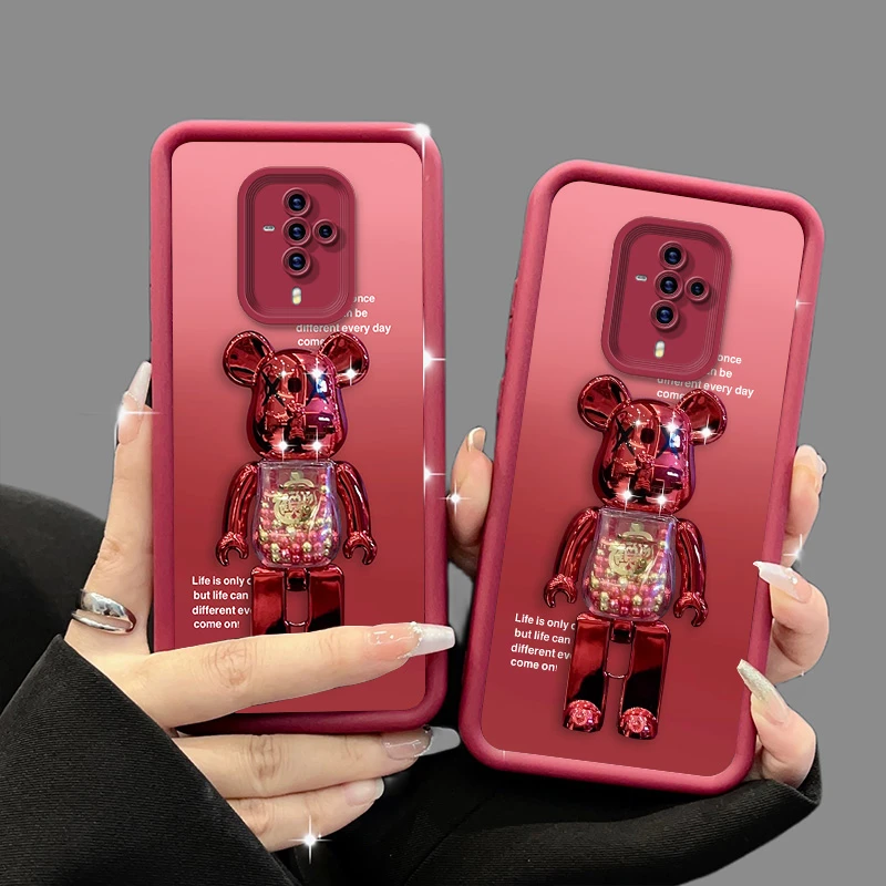 【VIVOS6】立体支架电镀小熊天眼全包硅胶防摔手机壳