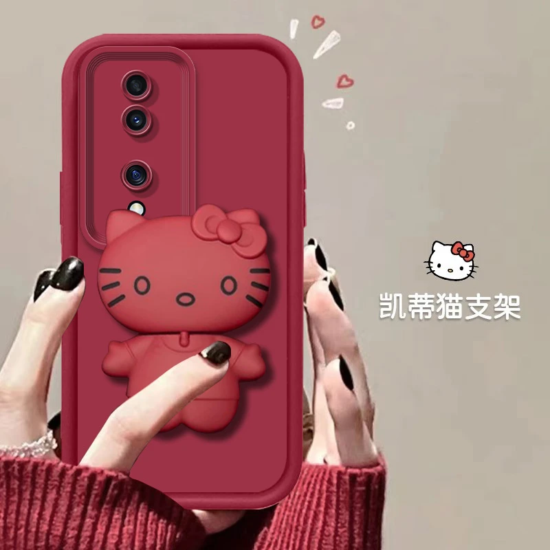【荣耀70】网红爆款猫猫支架款可爱全包保护硅胶防摔手机壳