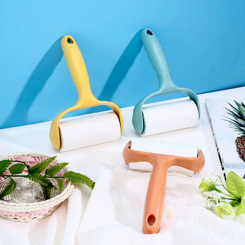 【1 柄 3 纸】滚筒粘毛器可撕式粘毛器衣物粘尘黏灰除吸毛替换纸