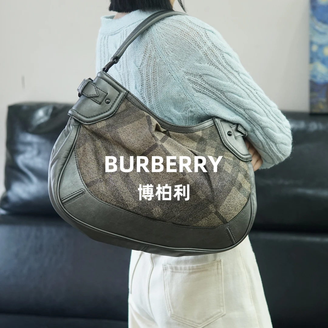 95新 GUCCI/古驰 巴宝莉/格纹单肩包/ZG10501061/1061