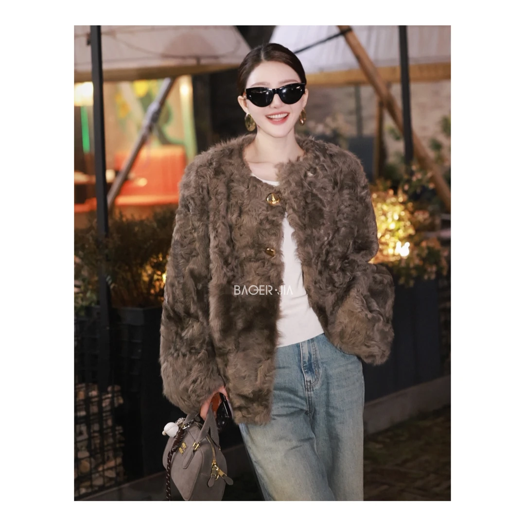 88-【必入小湖羊】宝儿家含幂BA92624410冬季定制高级小湖羊外套