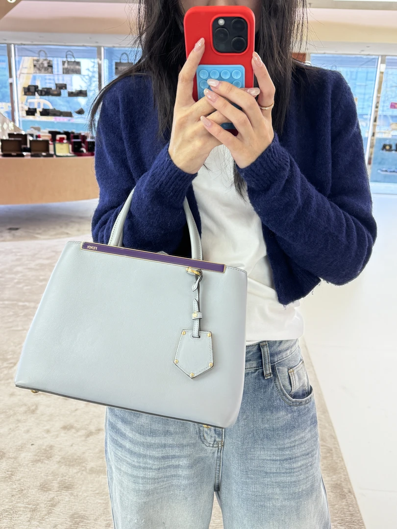 99新 FENDI/芬迪 Fendi 手提斜挎蓝色/公价无/甄选