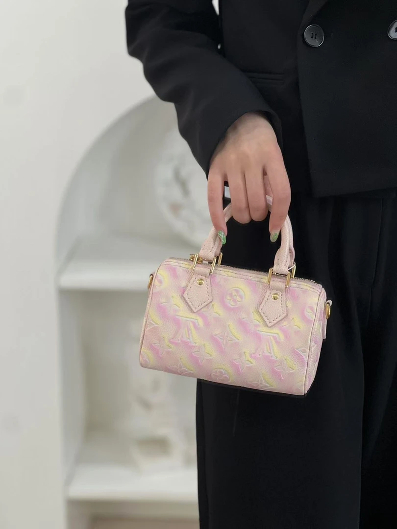 99新 LouisVuitton/路易威登 lv speedy nano炫彩/99新/甄选