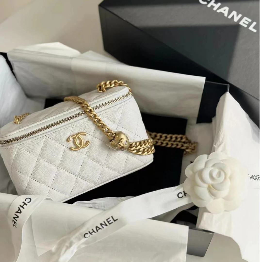 99新 Chanel/香奈儿 爱心球荔枝牛白金盒子公价无/甄选