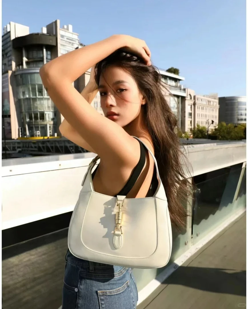 99新 GUCCI/古驰 gucci 1961 jackie中号白色/公价无/甄选
