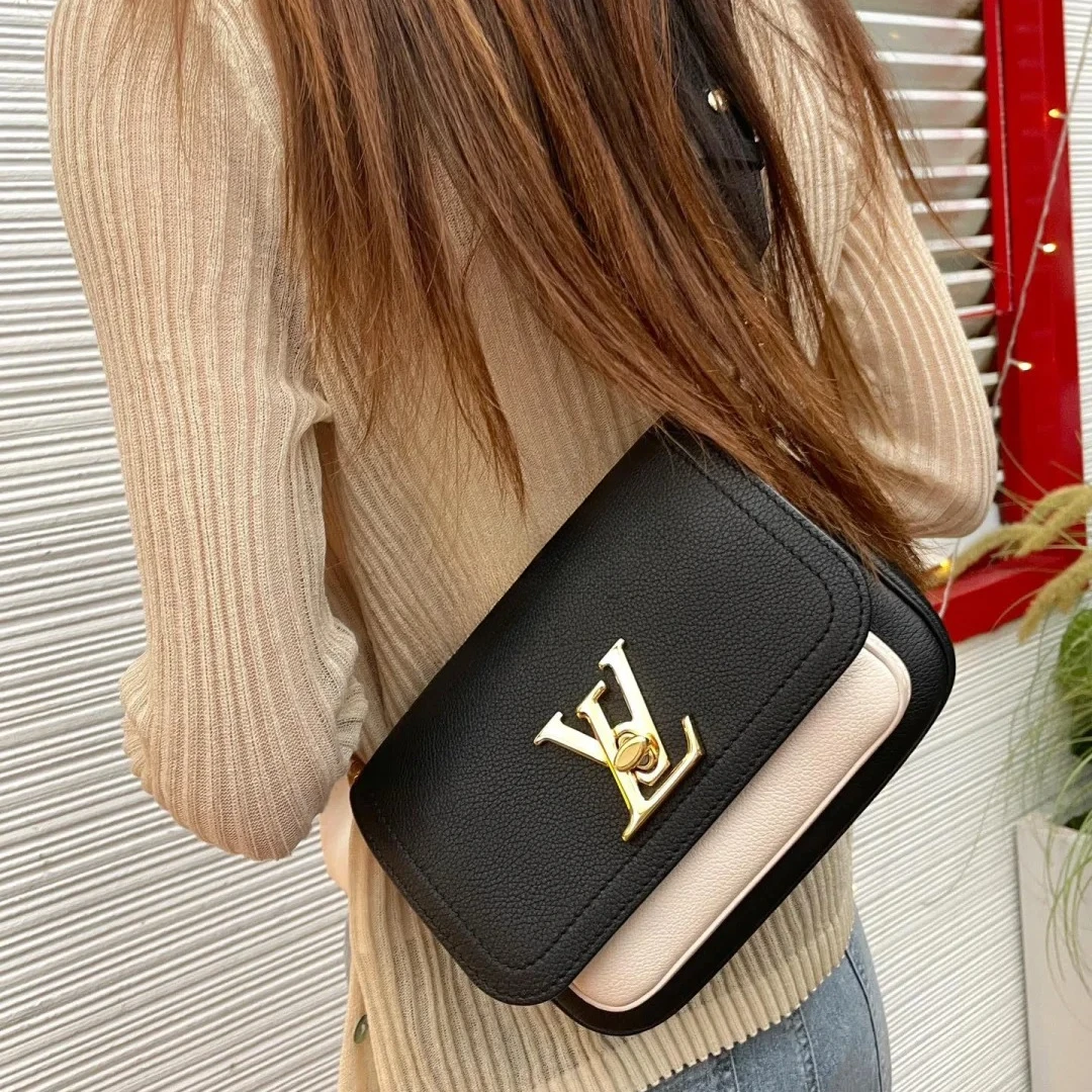 99新 LouisVuitton/路易威登  lockme tender黑拼白/公价无/甄选