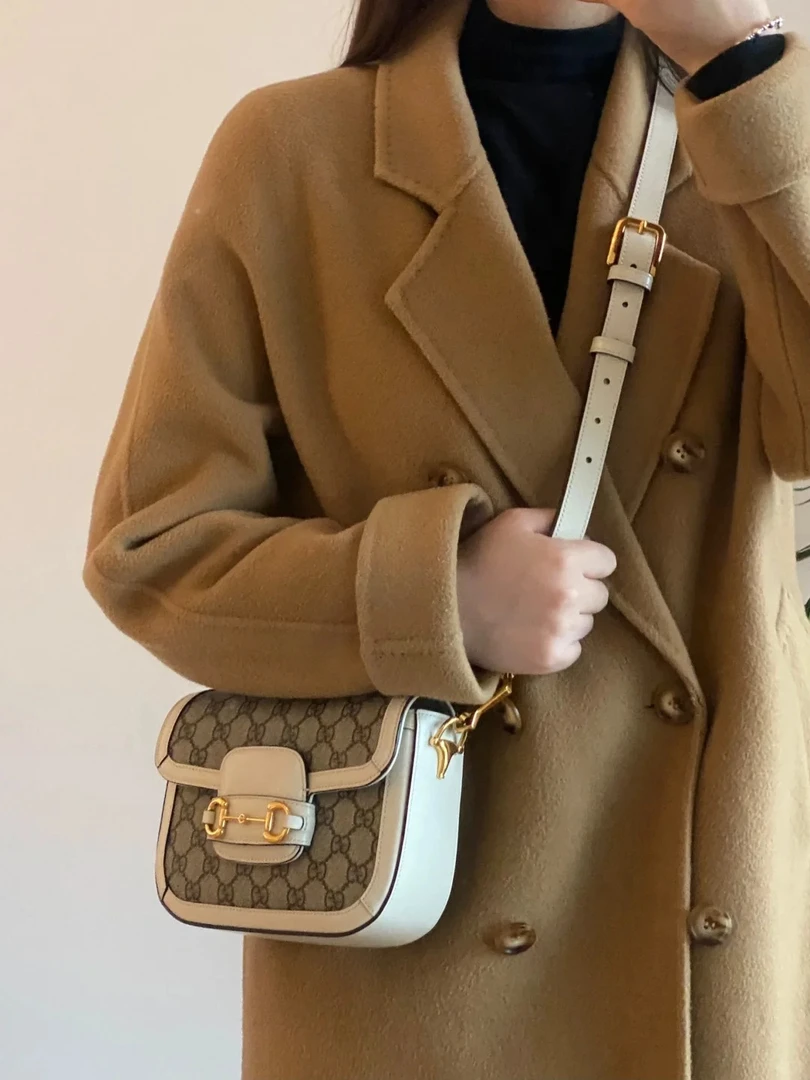 99新 GUCCI/古驰 gucci 1955马鞍mini白色/公价无/甄选