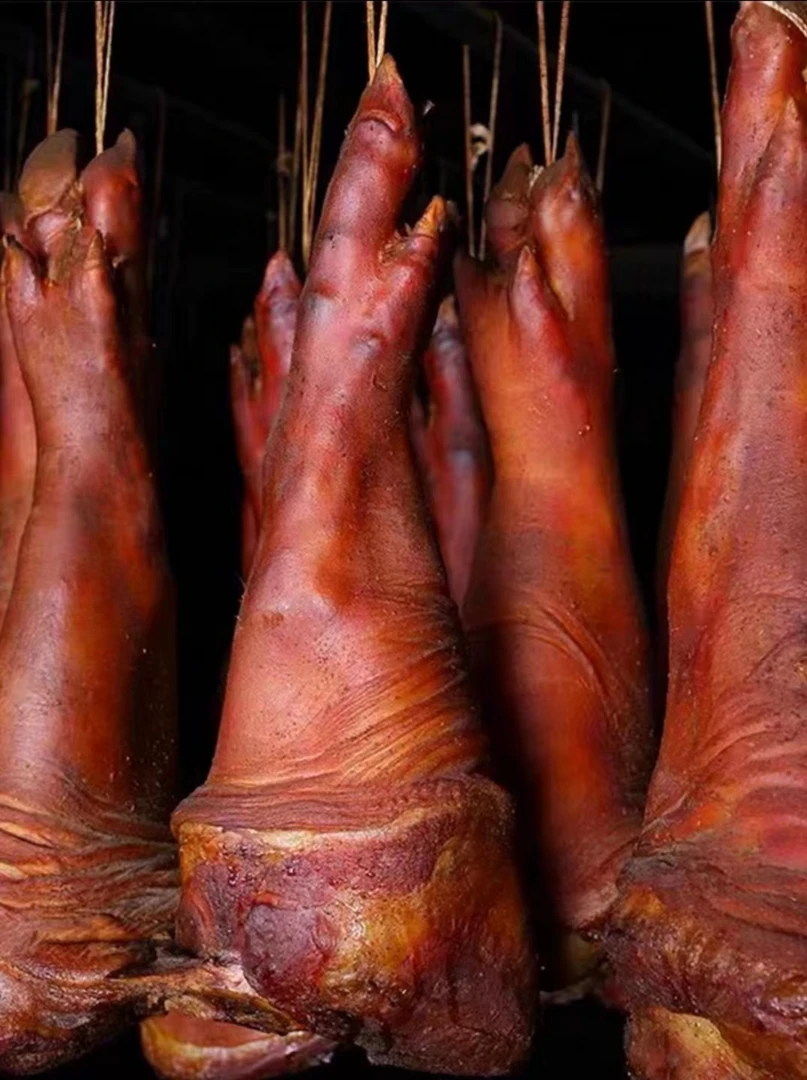 【向夫人】现称 腊猪脚湘西农家柴火烟熏腊猪脚默认烧皮断骨