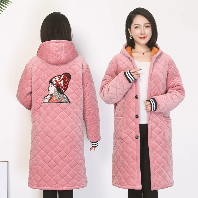 新款冬季防污加厚围裙加绒棉服棉衣厨房工作服罩衣保暖成人耐脏