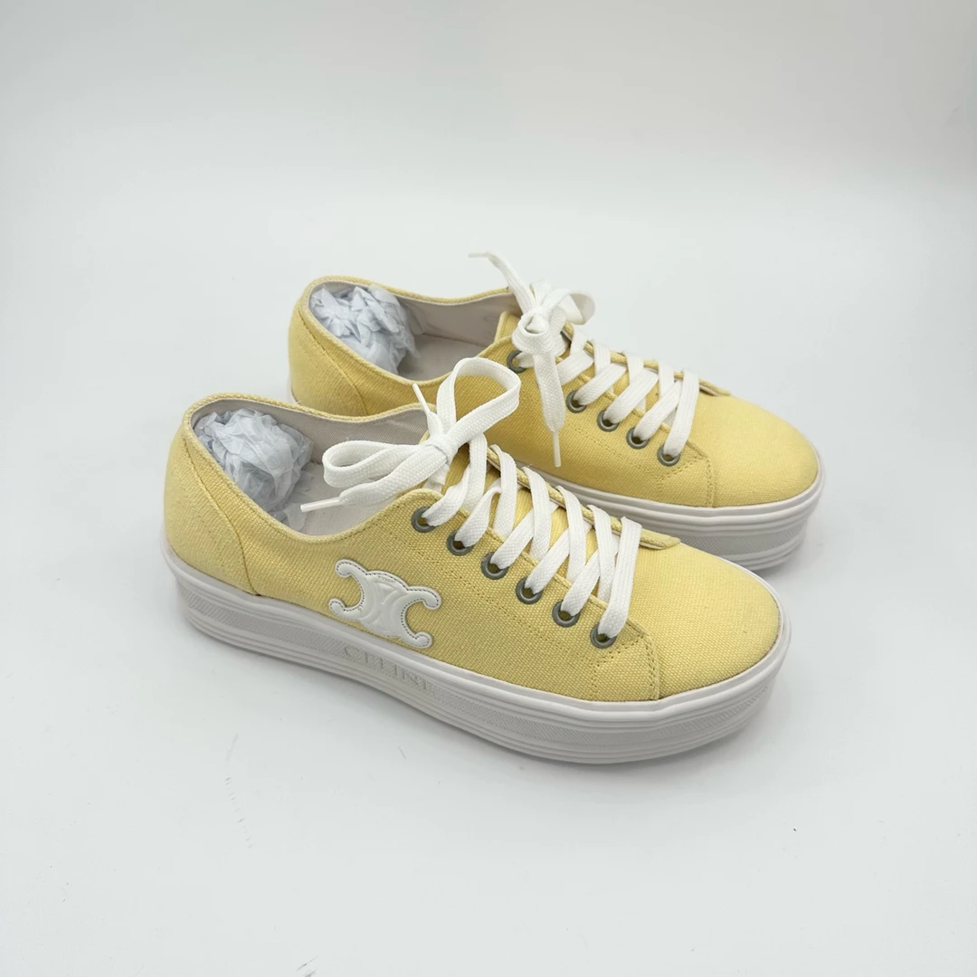 95新 Celine/思琳 Celine赛琳/37码/厚底小黄鞋/95新/TT0292