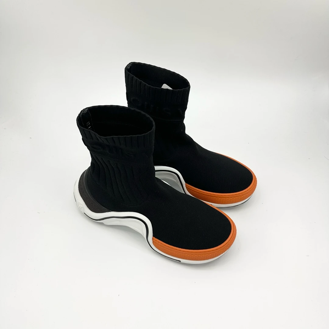 lv/36码/橙色厚底袜子鞋/98新/TT0247