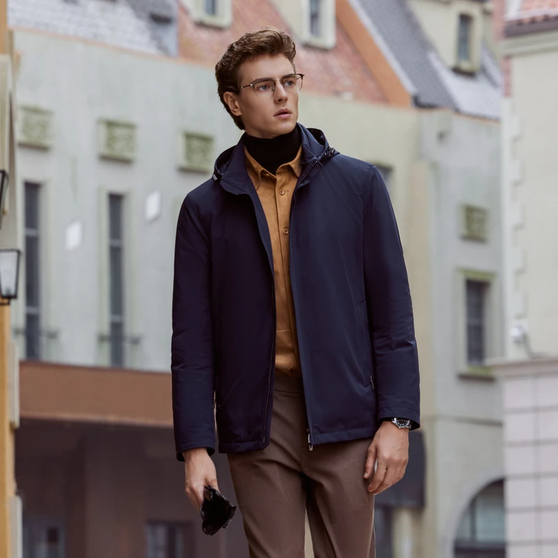 419894雅戈尔90%白鹅绒男秋冬时尚保暖舒适休闲冬季羽绒服