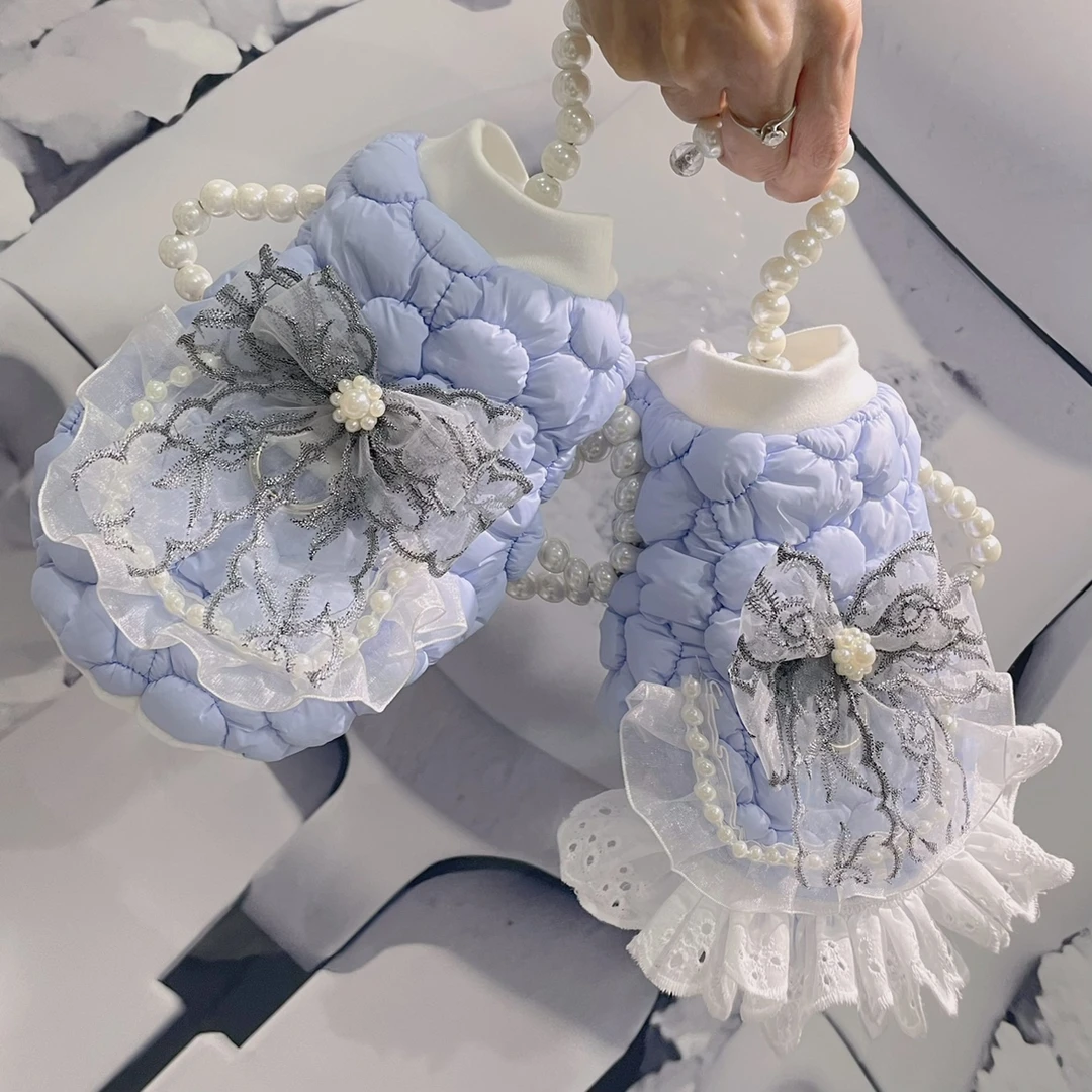 小体马尔济斯宠物衣服加绒开扣款超厚保暖发热绒背心狗狗冬款棉衣