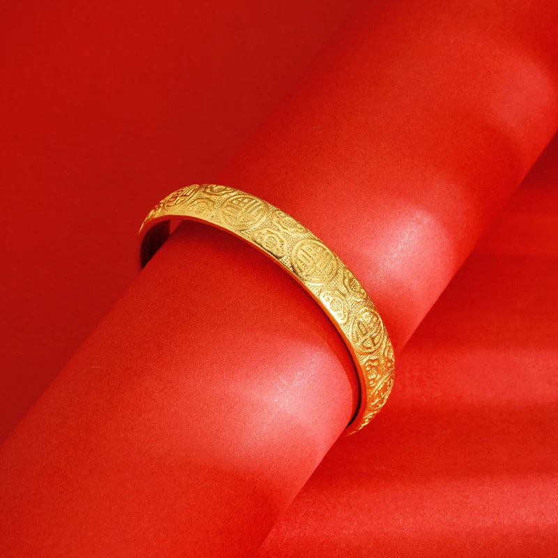 【礼盒装】国风经典多福心经手镯古法时尚镯子