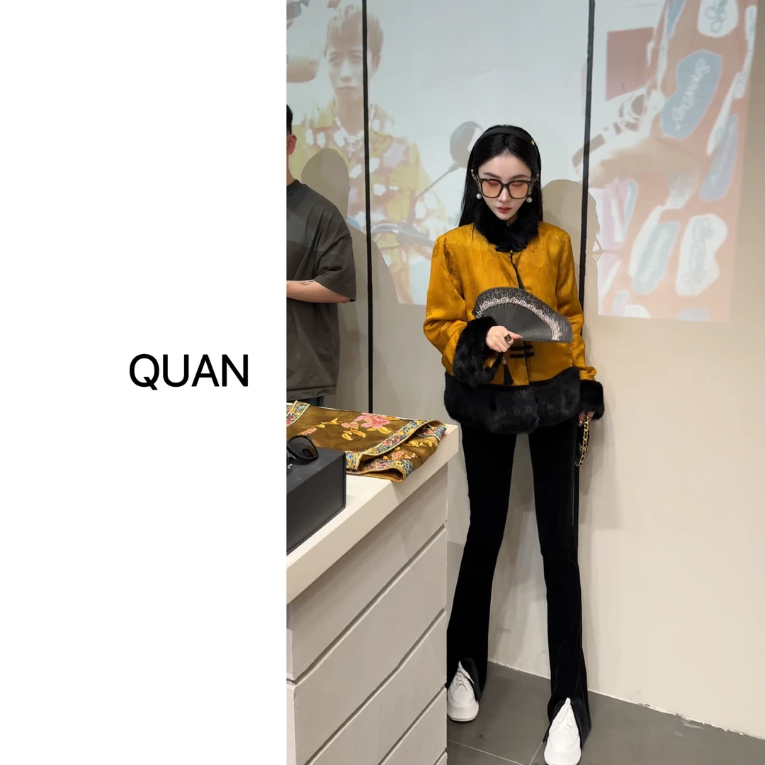 【江山如画】新中式双面穿时尚复古中国风秋冬外套