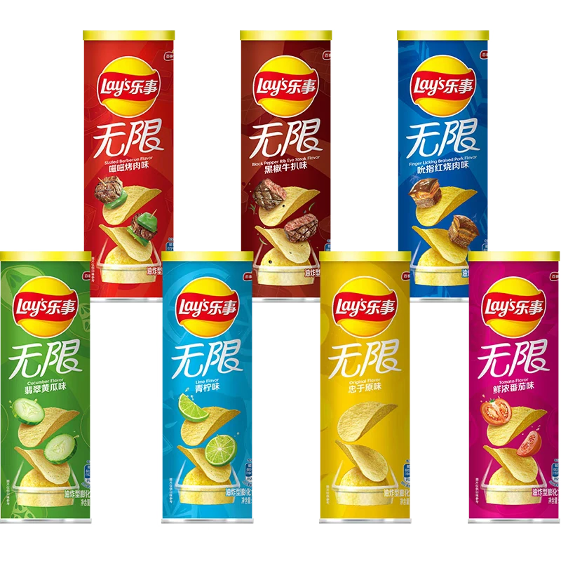 Lay’s/乐事乐事90克罐装网红零食办公休闲薯片营养美味抖音森林