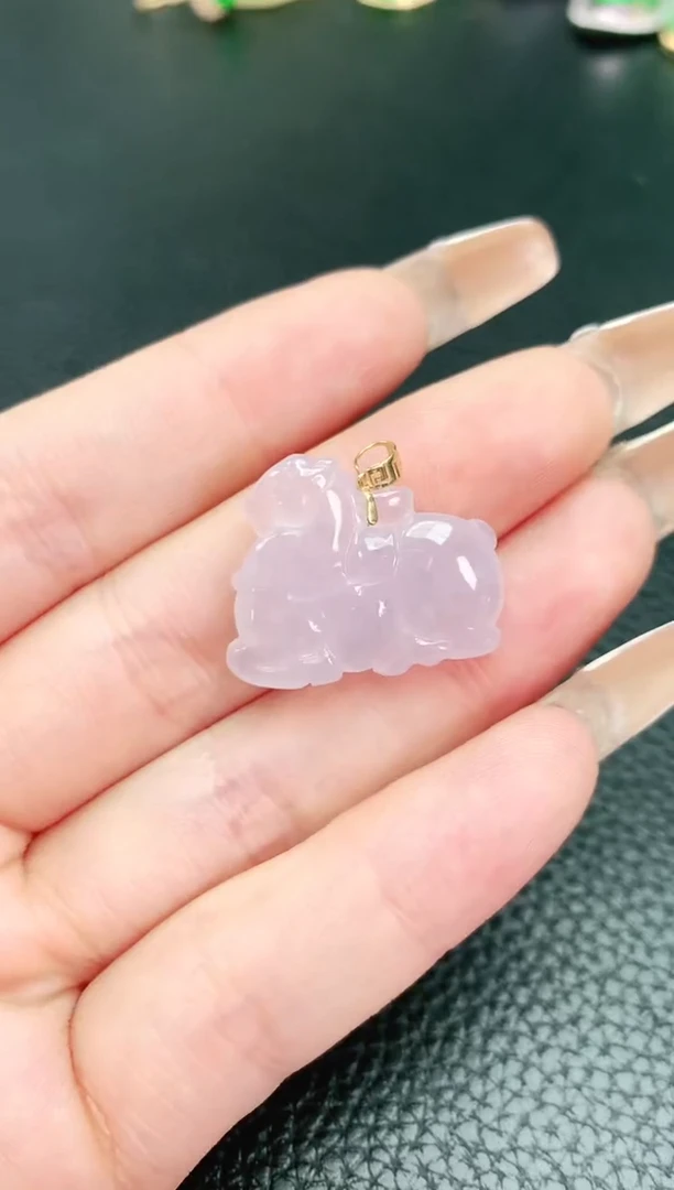 【闪购商品】翡翠颈饰18K金镶嵌1
