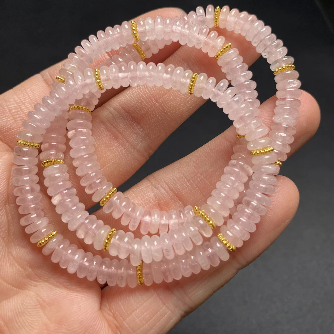 w45粉晶手链6mm+多样性发一