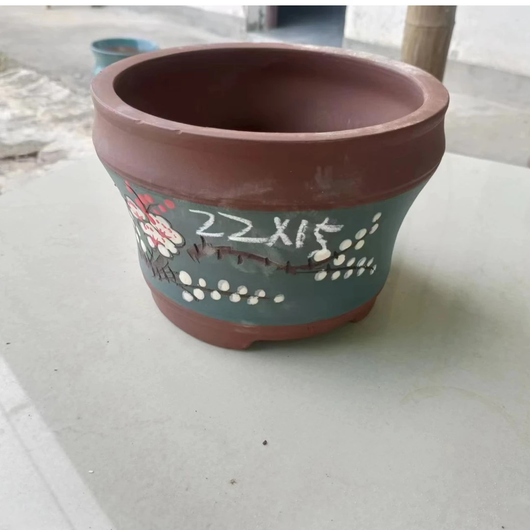 紫砂花盆多肉花盆紫砂有无孔菖蒲文竹拇指盆大小号防烂根菖蒲