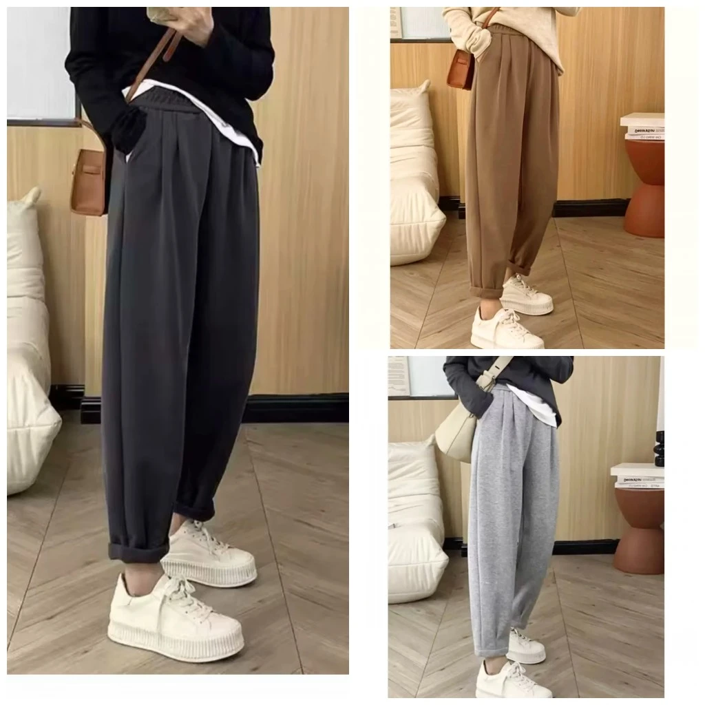 梦冬佳--110-200斤大码女装大码女装胖mm休闲百搭显瘦秋冬哈伦裤