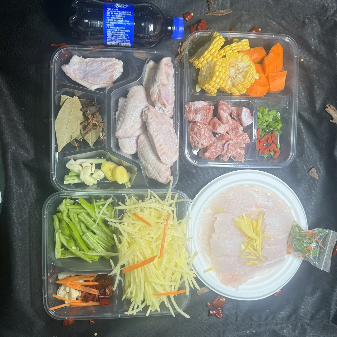 59.9元超值套餐（清蒸龙利鱼+青椒土豆丝+玉米排骨汤+可乐鸡翅）