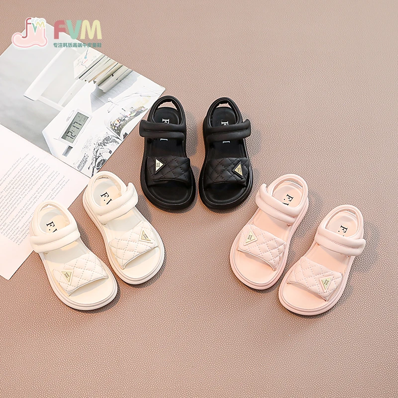 F.V.M女童鞋子儿童运动凉鞋公主2024新夏季爆款女孩大童洋气软底