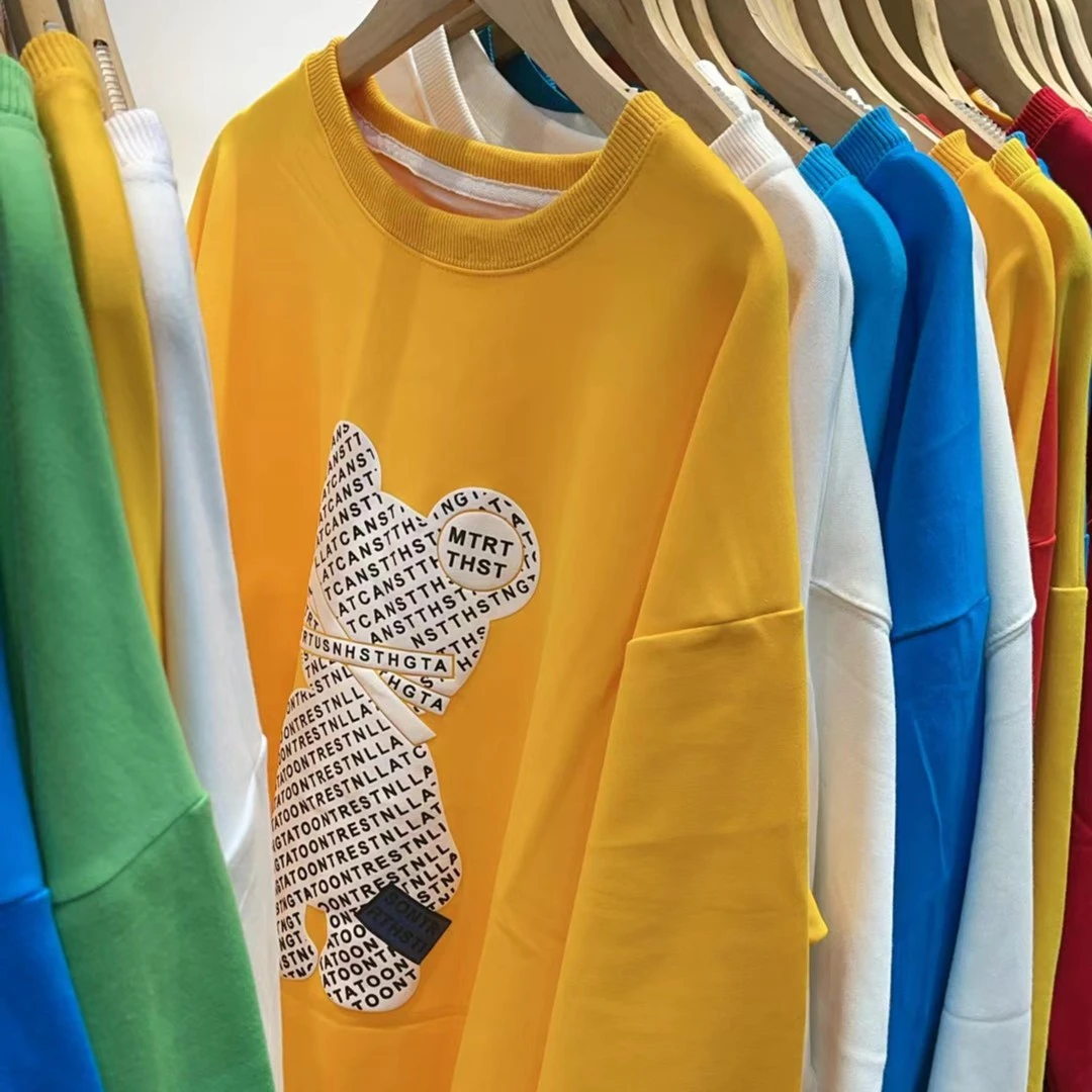 糖果色卫衣  宽松百搭  时尚潮流   圆领春季